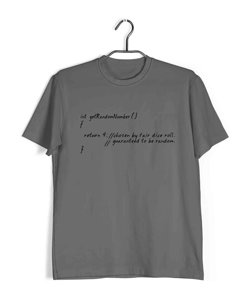Coding GOD DOES NOT PLAY DICE Nerd Engineering Casual Graphic Printed T-Shirt for Men